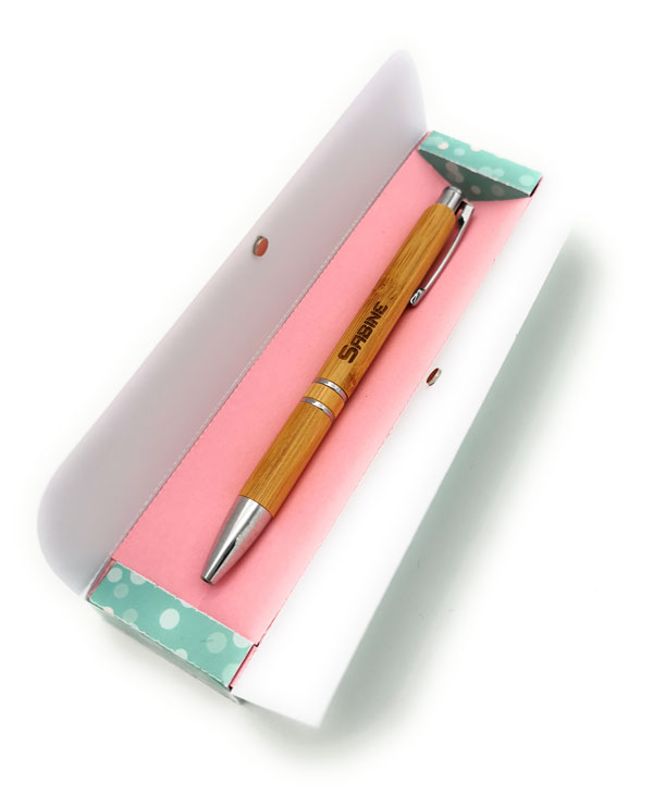 kann als Geschenk individuell gestaltet werden Bambus-Geschenkbox-Set CGFN personalisierter Holzkugelschreiber und Holzkiste Druckkugelschreiber 